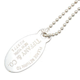 ティファニー リターン トゥ ティファニー オーバル タグ ネックレス SV925 シルバー レディース TIFFANY&Co. 【中古】